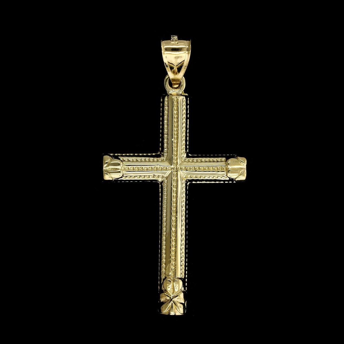 14K Yellow Gold Estate Cross