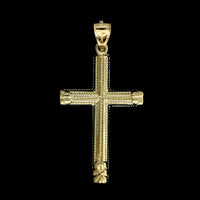 14K Yellow Gold Estate Cross