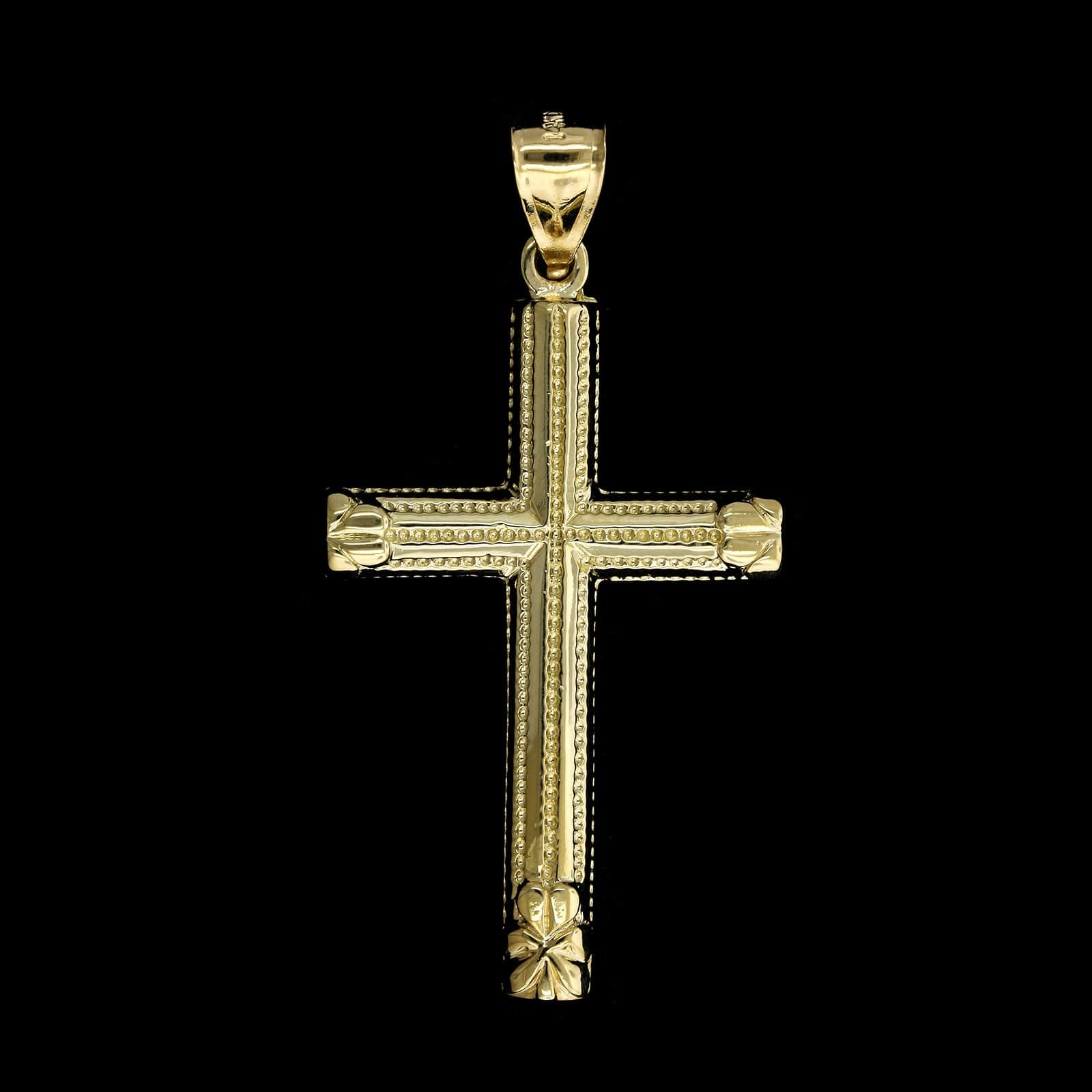 14K Yellow Gold Estate Cross