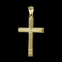 14K Yellow Gold Estate Cross