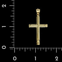 14K Yellow Gold Estate Cross