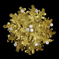 Hammerman Bros. 18k Yellow Gold Estate and Diamond Pendant
