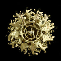 Hammerman Bros. 18k Yellow Gold Estate and Diamond Pendant