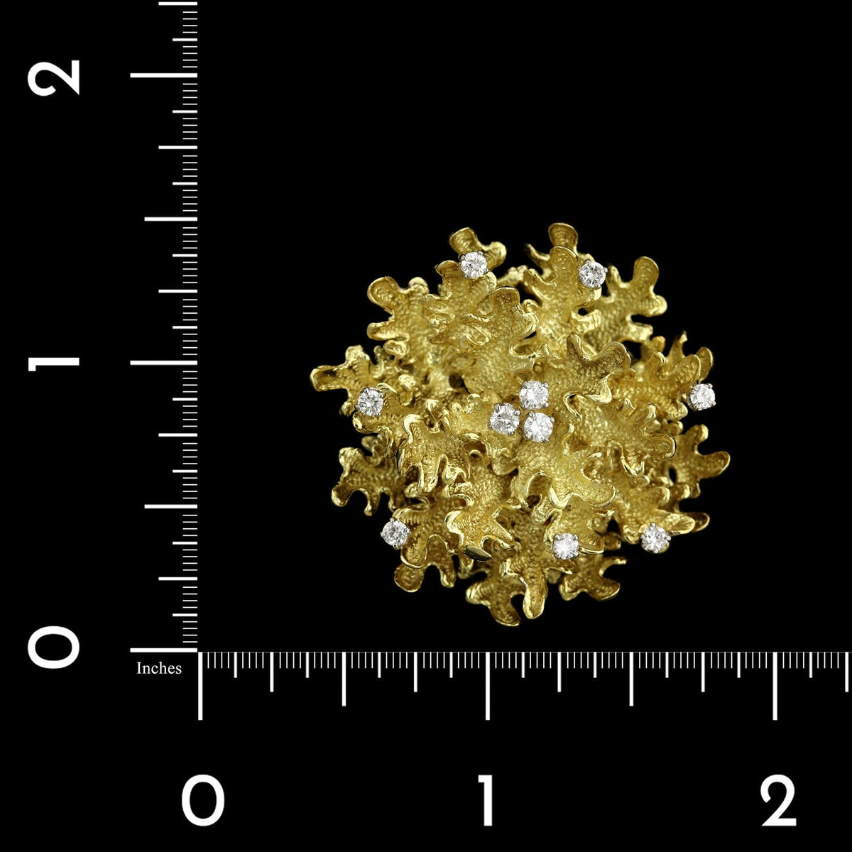Hammerman Bros. 18k Yellow Gold Estate and Diamond Pendant