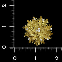 Hammerman Bros. 18k Yellow Gold Estate and Diamond Pendant