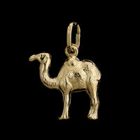 18K Yellow Gold Estate Camel Charm