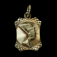 14K Yellow Gold Estate Nefertiti Charm