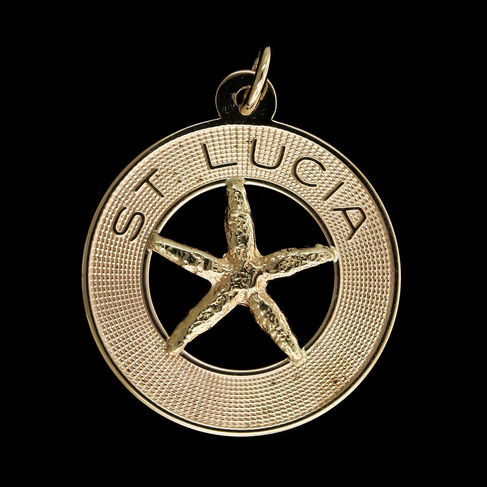 14K Yellow Gold Estate St. Lucia Starfish Charm