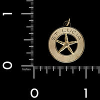 14K Yellow Gold Estate St. Lucia Starfish Charm