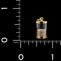 18K Yellow Gold Estate Nantucket Sand Charm