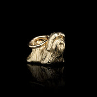 14K Yellow Gold Estate Dog Charm