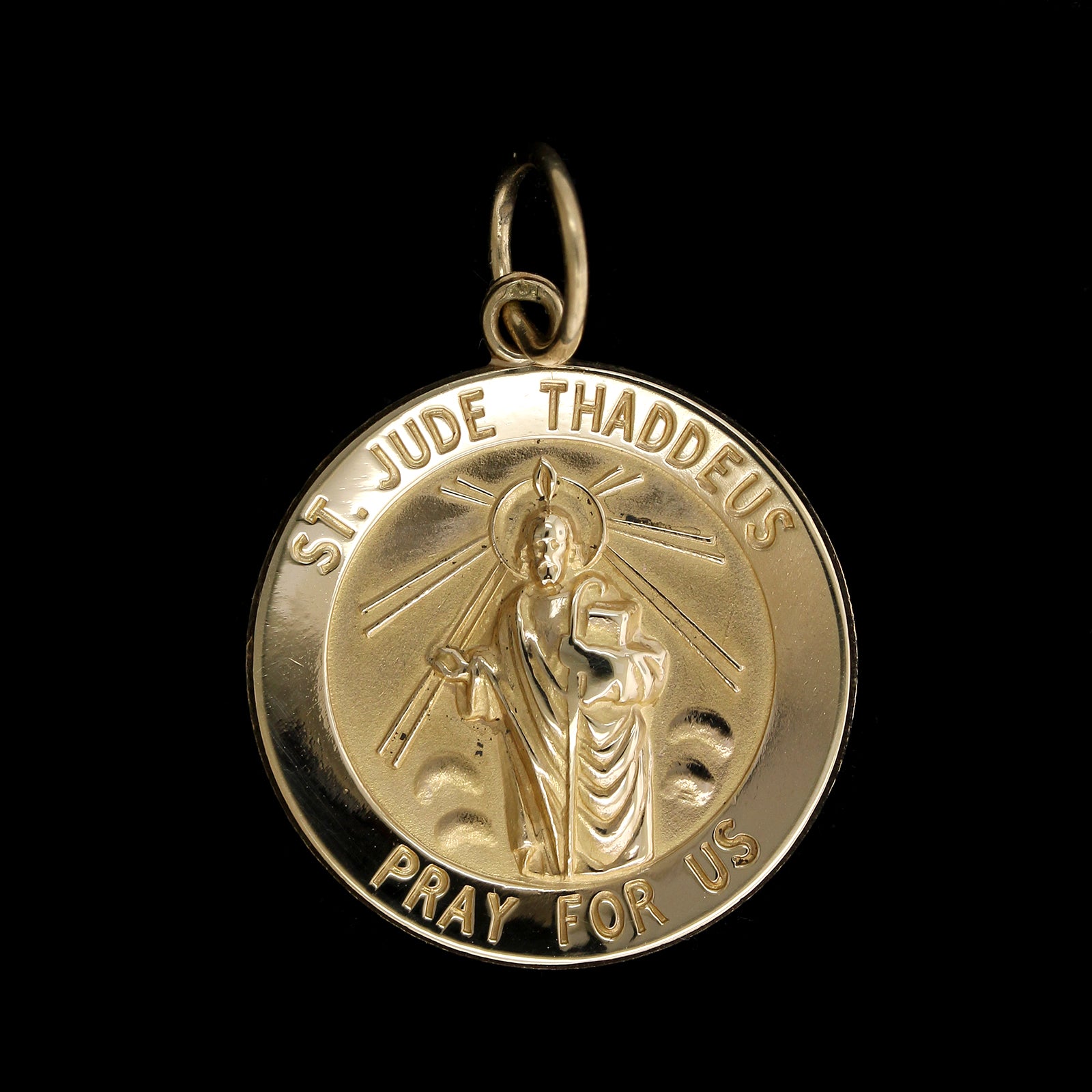 14K Yellow Gold Estate St. Jude Thaddeus Medal