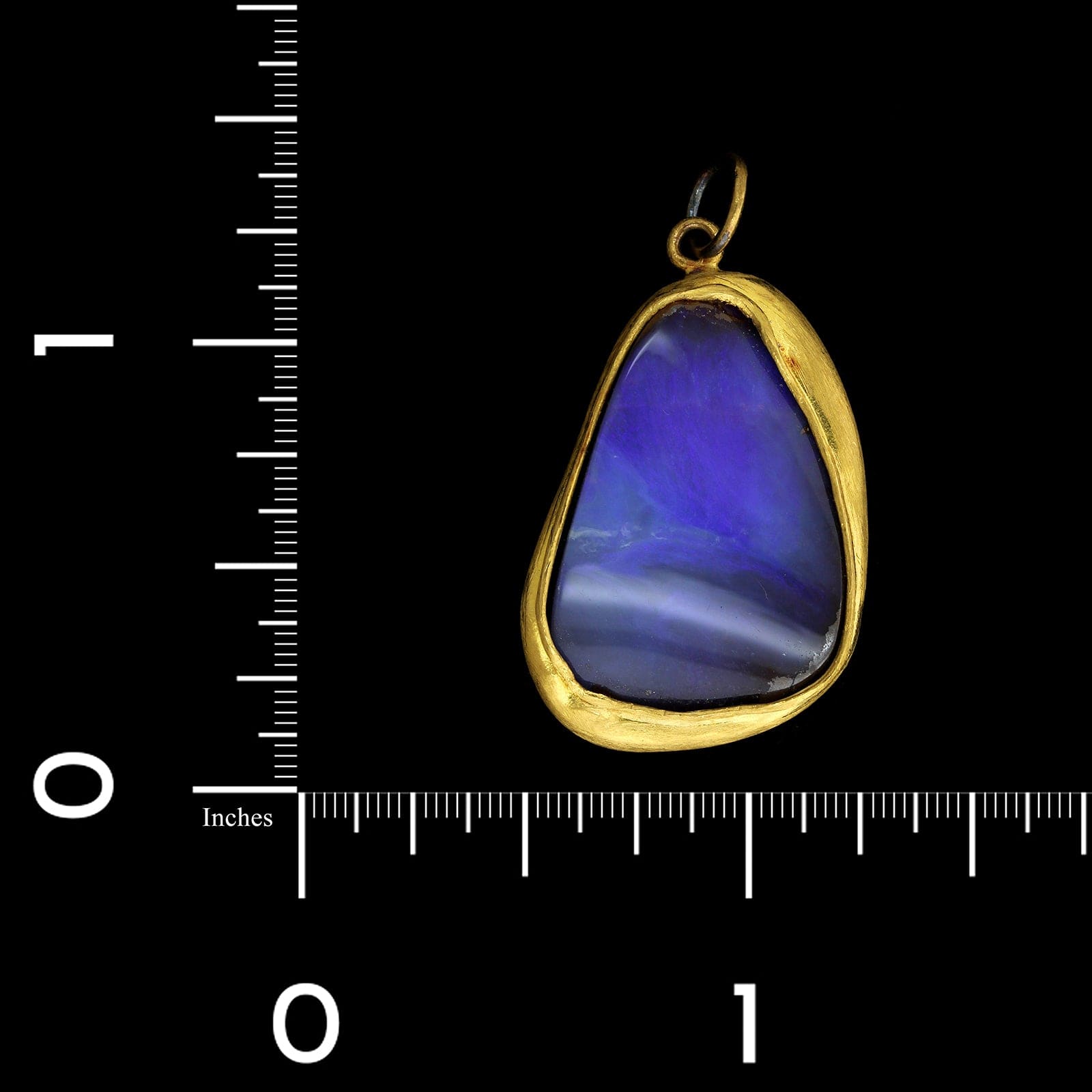 Lika Behar 24K Yellow Gold Estate Boulder Opal Pendant
