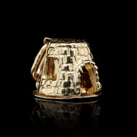 14K Yellow Gold Estate Virgin Islands Sugar Mill Charm