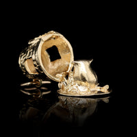 14K Yellow Gold Estate Virgin Islands Sugar Mill Charm