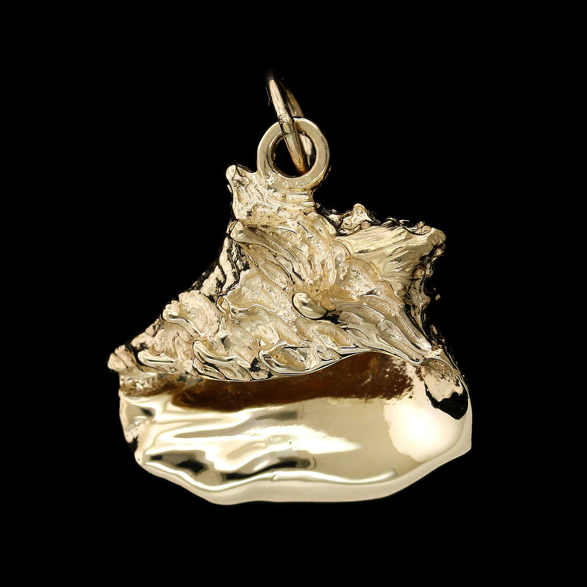 14K Yellow Gold Estate Conch Shell Charm