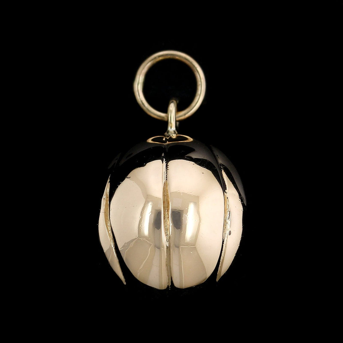 14K Yellow Gold Estate Basketball Charm