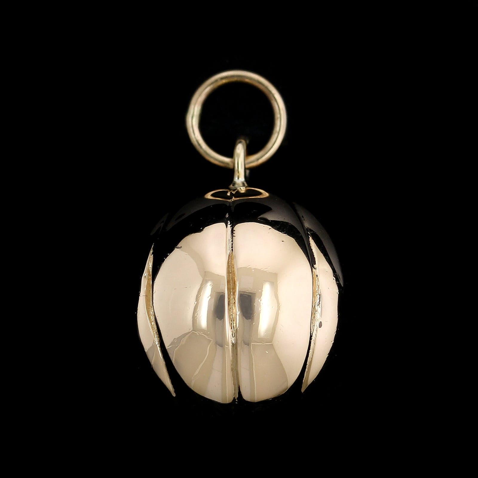 14K Yellow Gold Estate Basketball Charm