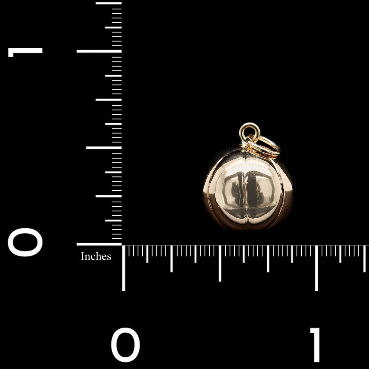 14K Yellow Gold Estate Basketball Charm