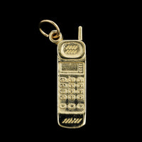 14K Yellow Gold Estate Cell Phone Charm