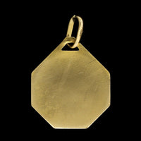 18K Yellow Gold Estate St. Jude Medal Charm