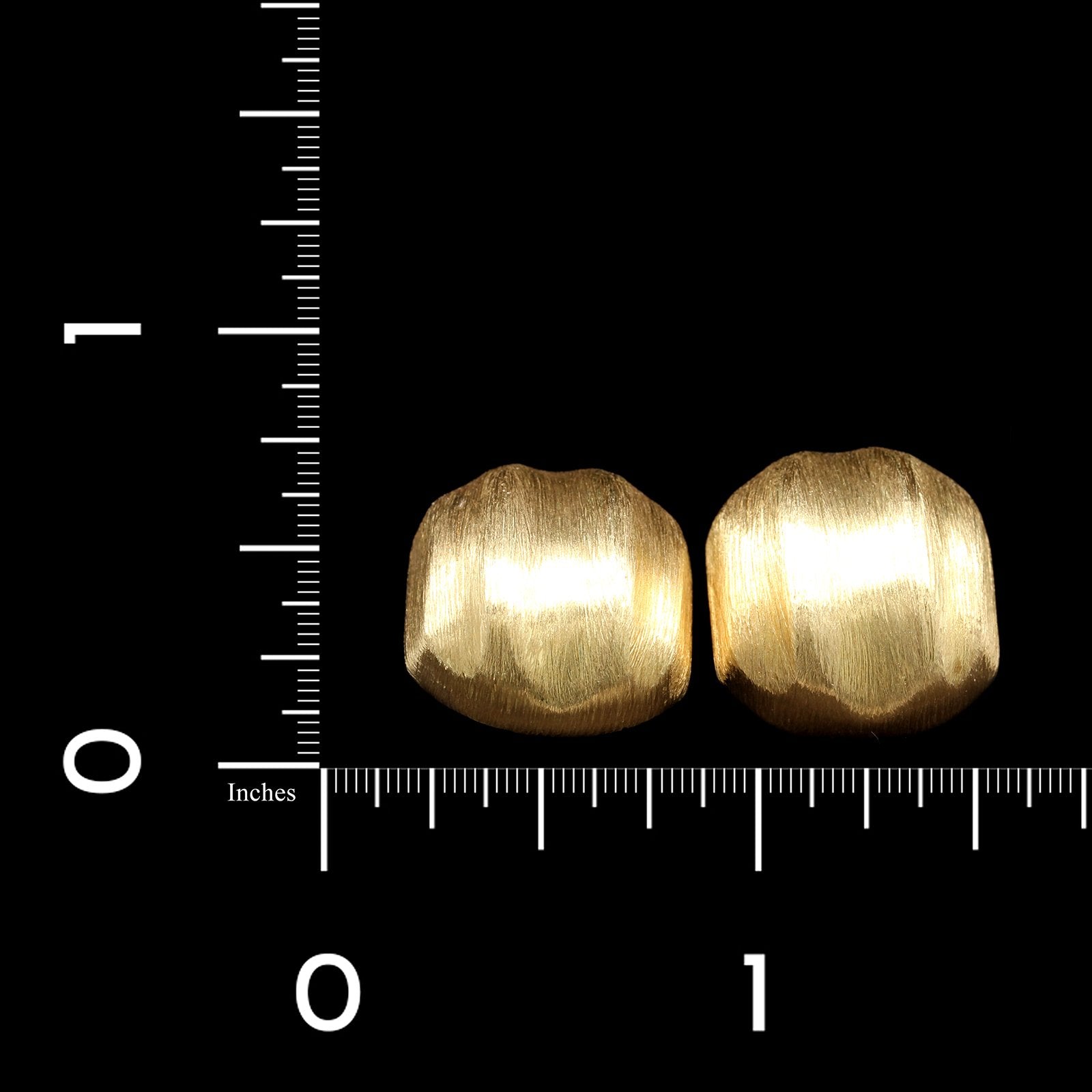 18K Yellow Gold Estate Earrings