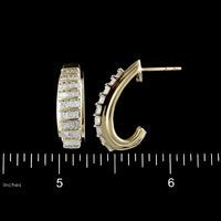 14K Yellow Gold Estate Diamond Earrings