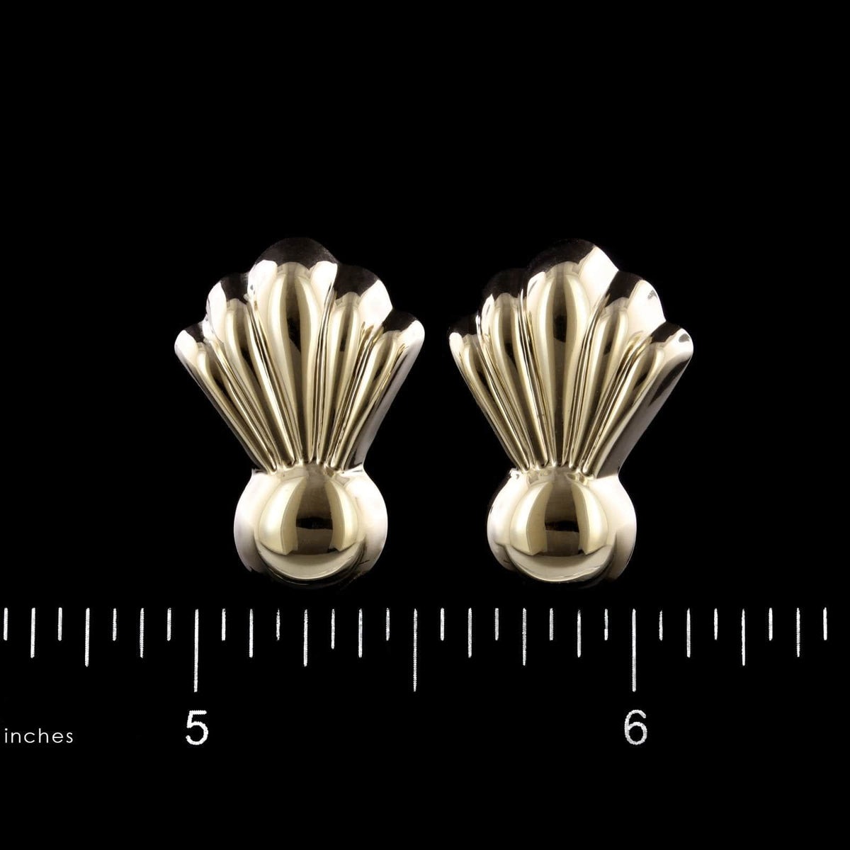 14K Yellow Gold Estate Earrings