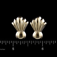 14K Yellow Gold Estate Earrings