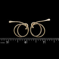 14K Yellow Gold Estate Circular Earrings