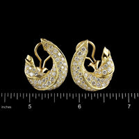 18K Yellow Gold Estate Diamond Earrings