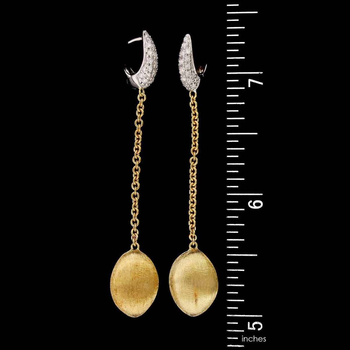 Marco Bicego 18K Yellow Gold Estate Diamond Confetti Earrings