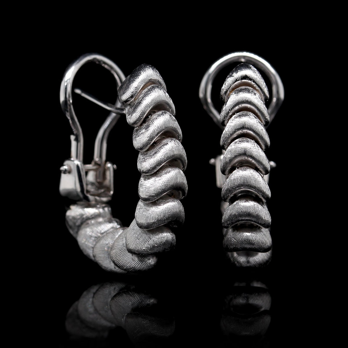 14K White Gold Estate Earrings