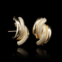 18K Yellow Gold Estate Earrings