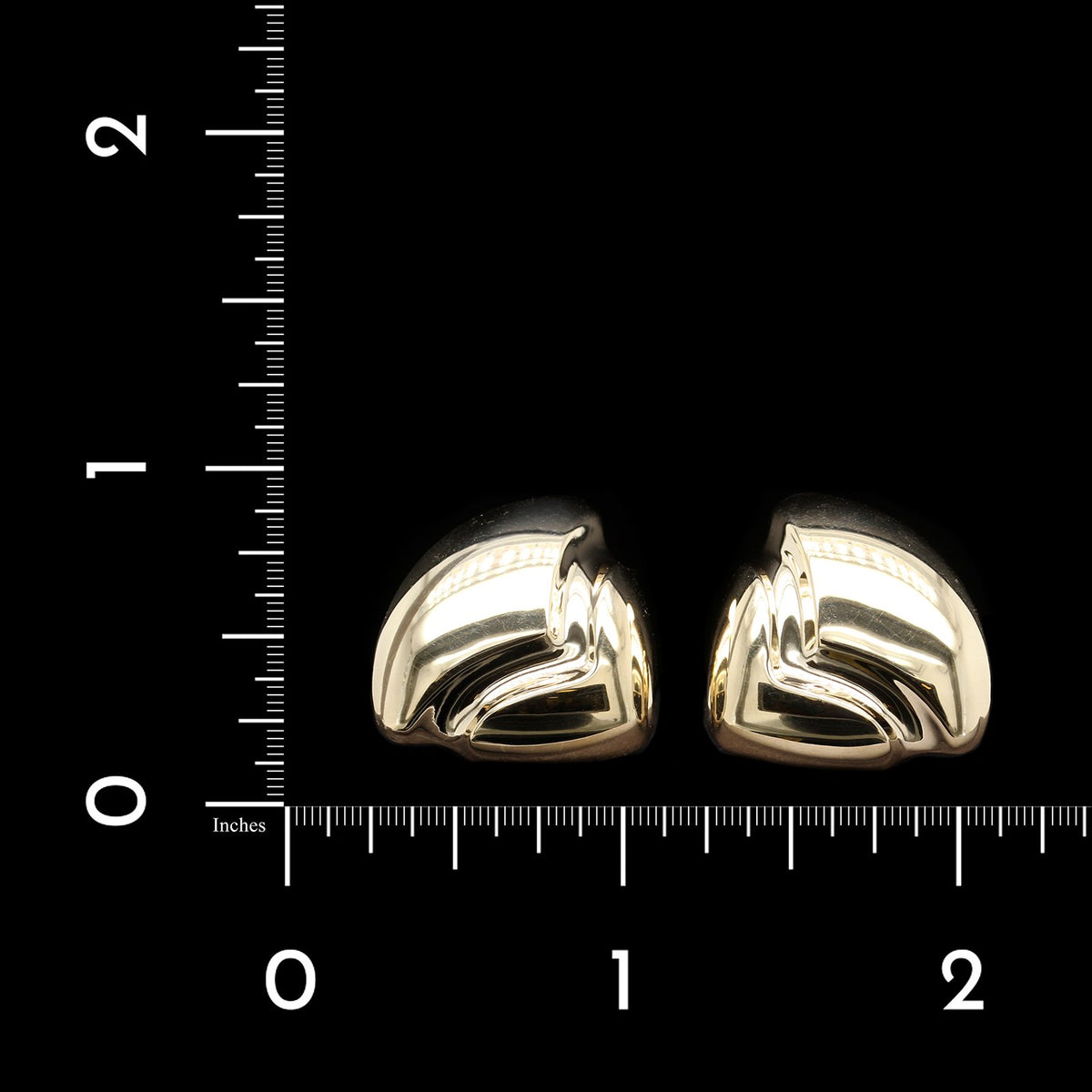 14K Yellow Gold Estate Earrings