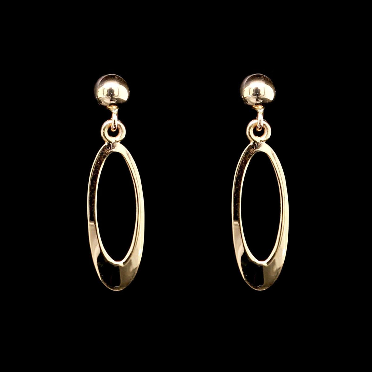 14K Yellow Gold Estate Drop Earrings