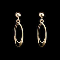 14K Yellow Gold Estate Drop Earrings