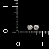 14K White Gold Estate Diamond Studs, 14k white gold, Long's Jewelers