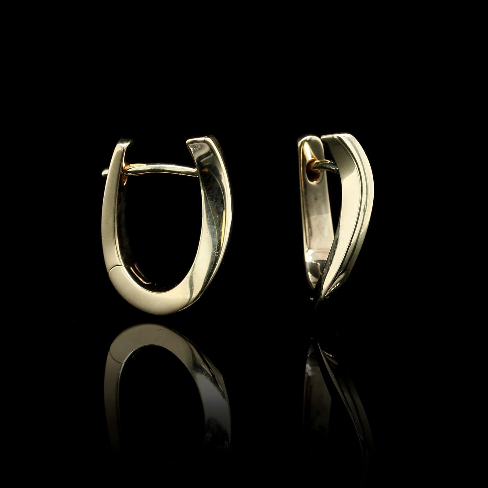 14K Yellow Gold Estate Hoops