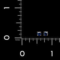 14K Yellow Gold Estate Sapphire Studs