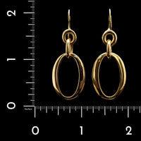 Ippolita 18K Yellow Gold Estate Oval Drop Earrings
