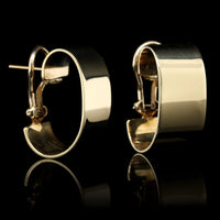 18K Yellow Gold Estate Hoops