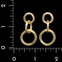 Marco Bicego 18K Yellow Gold Estate Jaipur Circle Drop Earrings