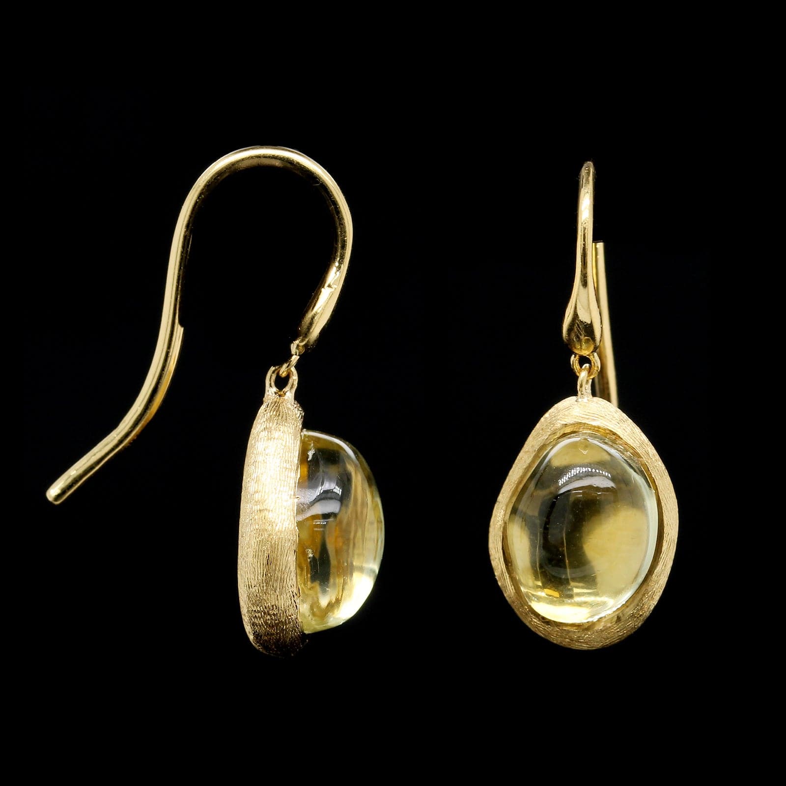 Marco Bicego 18K Yellow Gold Estate Lemon Citrine Confetti Drop Earrings