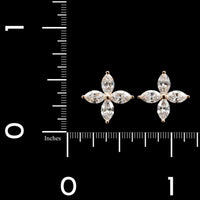Tiffany & Co. 18K Rose Gold Estate and Diamond 'Victoria' Earrings