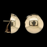14K Yellow Gold Estate Dome Earrings