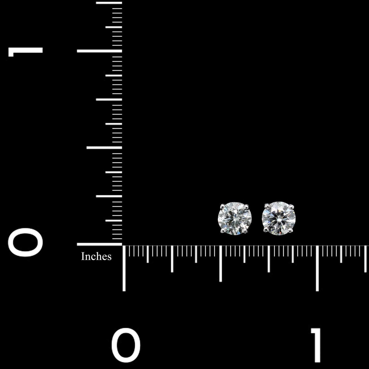 18K White Gold Estate Diamond Studs