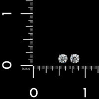 18K White Gold Estate Diamond Studs
