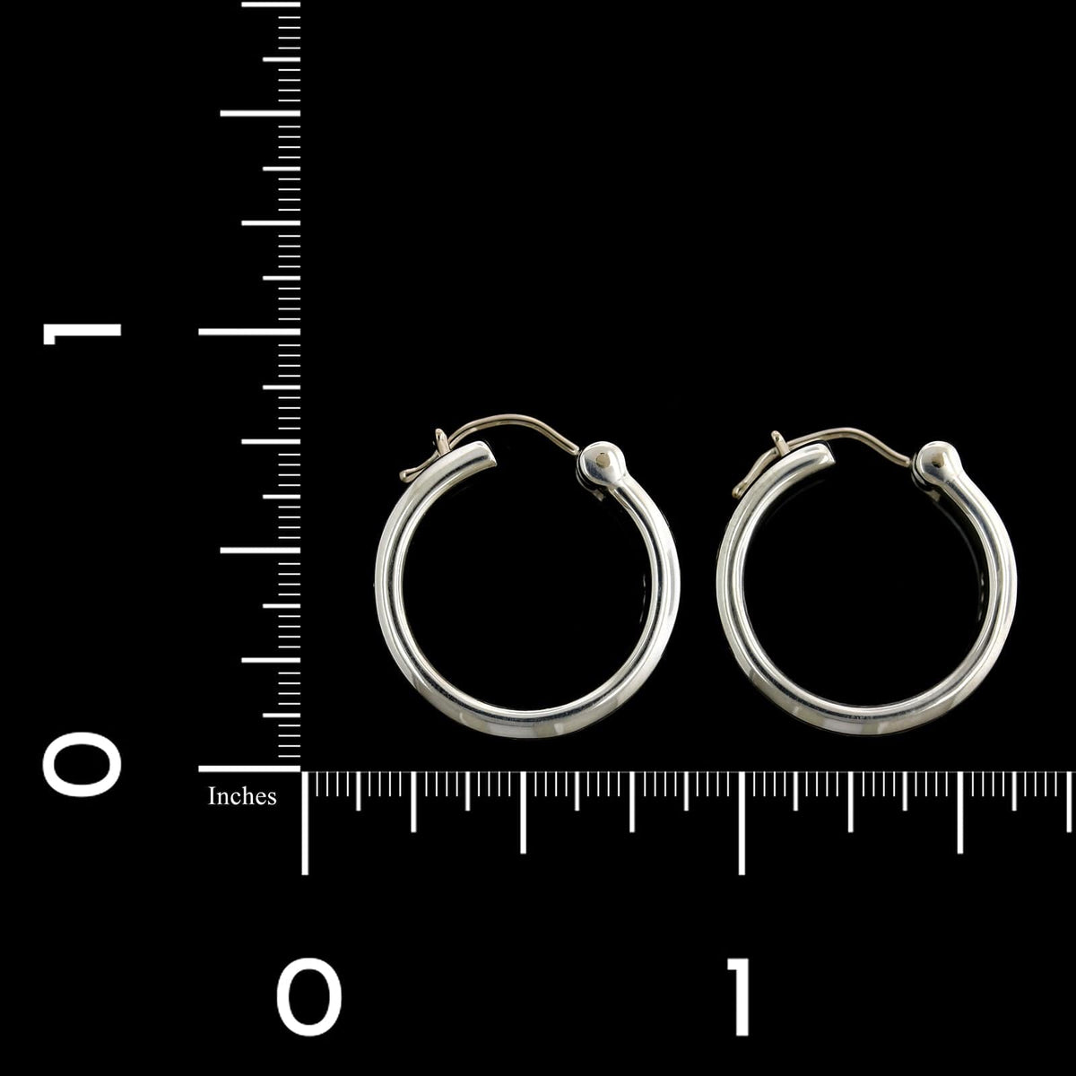 Tiffany & Co. Sterling Silver Estate 1837 Wide Hoops