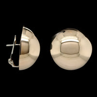 14K Yellow Gold Estate Dome Earrings